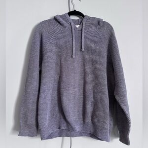 Unisex H&M L.O.G.G. Gray Long Sleeve Cotton Sweater with Hood Size L